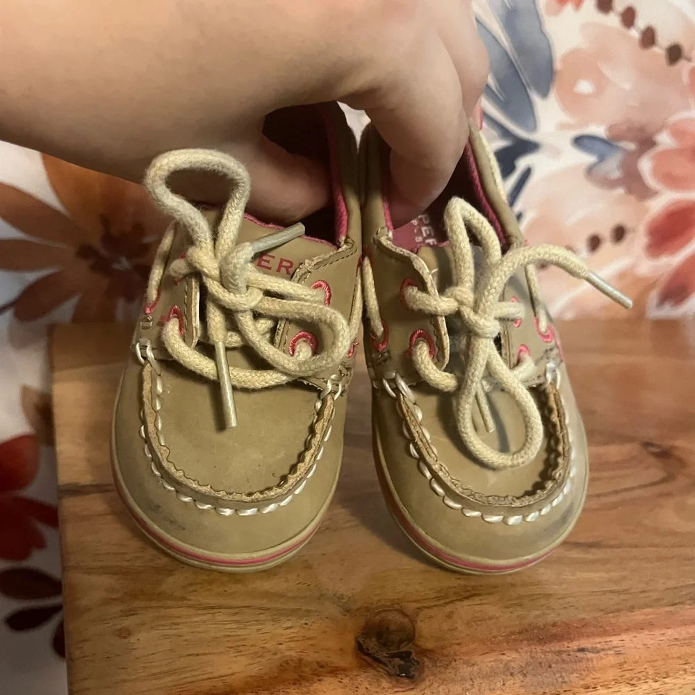 Y2K Vintage Sperry Top Sider 3M Infant Baby Preppy Colorful Intrepid Crib Shoes